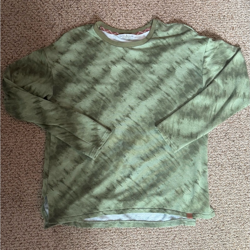 Alpine Design Green Tie-Dye Long Sleeve Shirt